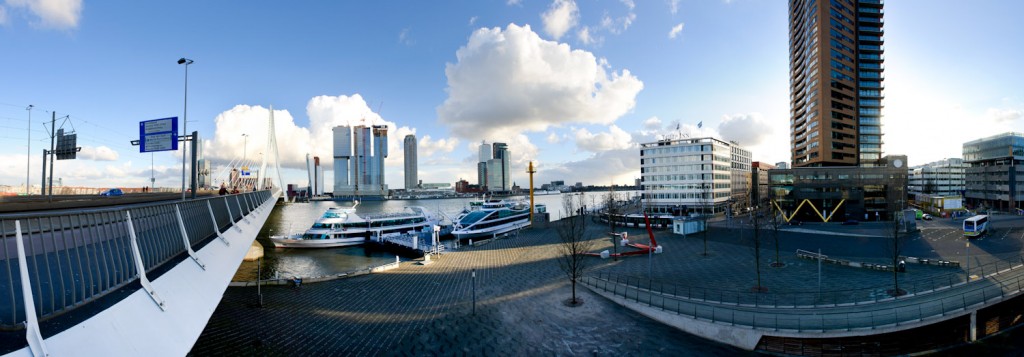 Panorama met uitzicht op de Kop van Zuid