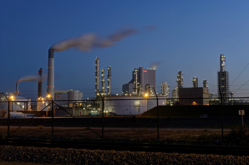 De fabriek van E.ON op de Maasvlakte 2