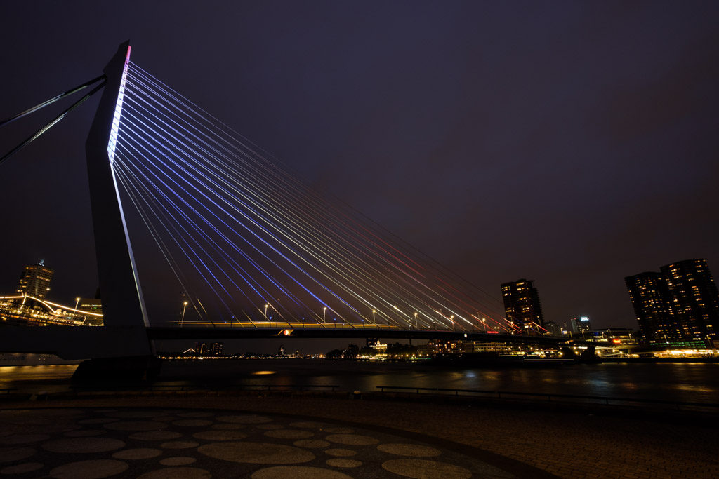 Erasmusbrug op Bevrijdingsdag 2017